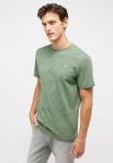 MĘSKA KOSZULKA MUSTANG T-shirt Austin AOP Striped Waves Green 1014945 12563