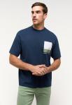 MĘSKA KOSZULKA MUSTANG T-shirt Alvarado Dress Blues 1014959 5334