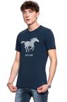 MUSTANG T SHIRT Print Tee DRESS BLUES 1008718 5334