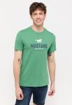 MĘSKA KOSZULKA MUSTANG Austin T-shirt LOGO Deep Grass Green 1015059 6333