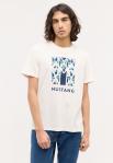 MĘSKA KOSZULKA MUSTANG Austin T-shirt NADRUK Whisper White 1014954 2013