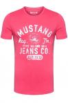 MUSTANG T SHIRT MUSTANG T SHIRT Print Tee CLARET RED 1007520 8213