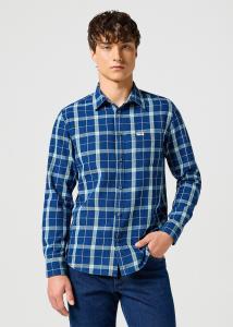 WRANGLER MĘSKA KOSZULA 1 PKT SHIRT GREEN INDIGO 112357231 W5X2017327