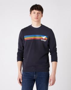 MĘSKA BLUZA WRANGLER EXPLORER SWEAT DARK NAVY W6D0HYXAE 112130714