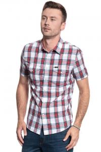 LEE LEE WESTERN SS SHIRT BRIGHT RED L641IDEF 112115324