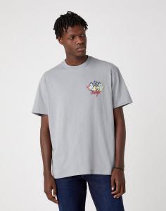 MĘSKI T-SHIRT WRANGLER SS CAR TEE MONUMENT GREY W7APGF174 112131355