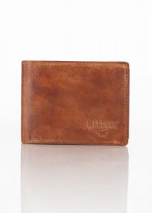 MUSTANG Denimo High Wallet Side Opening With Button MĘSKI SKÓRZANY PORTFEL POJEMNY NA KARTY PREMIUM