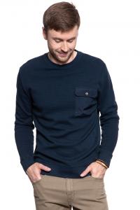 MĘSKI SWETER MUSTANG Ben C Waffle DARK SAPPHIRE 1007010 4136