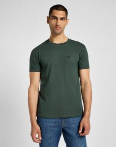 LEE MĘSKA KOSZULKA ULTIMATE POCKET TEE OLIVE NIGHT 112355560 L66J016192