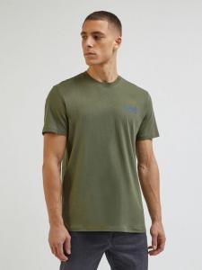 LEE MEDIUM WOBBLY TEE MĘSKA KOSZULKA T-SHIRT LOGO OLIVE GROV LL04FQA61