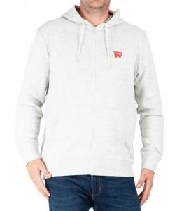 WRANGLER ZIP THRU HOODIE MĘSKA BLUZA ROZPINANA LOGO OAT MELE W664HAC17