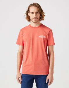 WRANGLER GRAPHIC TEE MĘSKA KOSZULKA T-SHIRT LOGO BURNT SIENNA 112351267 W751013632