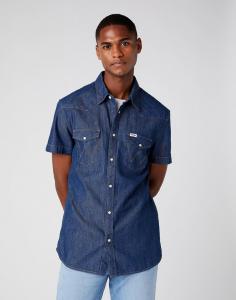 WRANGLER SS WESTERN SHIRT MĘSKA KOSZULA JEANSOWA SPOTLITE W5J05K38N