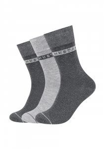 3 pack Męskie Skarpety MUSTANG dark grey mix MU31039 – 9703