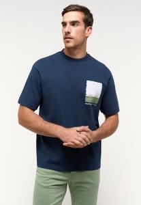 MĘSKA KOSZULKA MUSTANG T-shirt Alvarado Dress Blues 1014959 5334