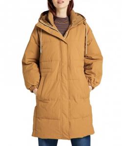 LEE LONG PUFFER DAMSKA KURTKA PARKA TOBACCO BROWN L56IXWSZ