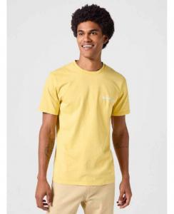 WRANGLER GRAPHIC TEE MĘSKA KOSZULKA T-SHIRT LOGO VARSITY YELLOW 112350430 W751013846