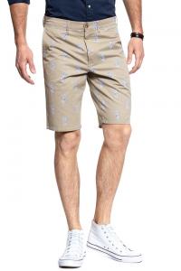 KRÓTKIE SPODENKI WRANGLER CHINO SHORT CAMEL WASHED W14AMZ49J 112126575