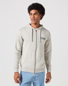 WRANGLER MĘSKA BLUZA ZIP THRU HOODIE MID GREY MELEE 112351250 W6X3018105