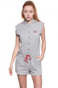 DAMSKI KOMBINEZON WRANGLER SPORTY PLAYSUIT MID GREY MEL W6063IC37