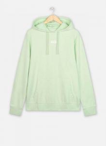 WRANGLER LOGO HOODIE MĘSKA BLUZA GREEN SPRAY W6C4HLXHR