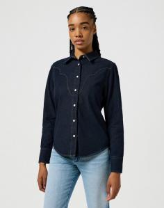 WRANGLER DAMSKA KOSZULA SLIM YOKE SHIRT FROSTED DENIM 112357525 W527018371