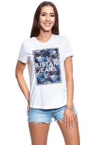 MUSTANG T SHIRT DAMSKI Alina C Print General White 1009450 2045