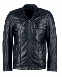 MUSTANG BIKER JACKET MĘSKA KURTKA SKÓRZANA SKÓRA ELEGANCKA NA ZAMEK MU-M242-164