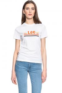 DAMSKI T-SHIRT LEE ESSENTIAL SLIM TEE BRIGHT WHITE L41HEPLJ 112108962
