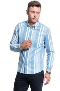 KOSZULA MĘSKA WRANGLER LS 1 PKT BDOWN SHIRT LIGHT INDIGO W5A33HX4E 112130007