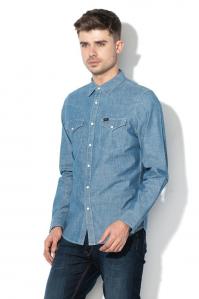 LEE WESTERN SHIRT MĘSKA KOSZULA JEANSOWA SKY BLUE L643KYEQ