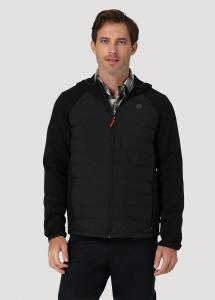 WRANGLER ATHLETIC HYBRID MĘSKA KURTKA PRZEJŚCIOWA WIOSENNA JESIENNA REAL BLACK WA4MY3101 112324777