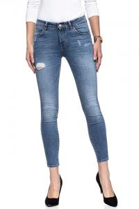 WRANGLER CROP SKINNY DAMAGED BLUE W28MLU86J