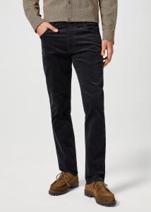 WRANGLER MĘSKIE SPODNIE SZTRUKSOWE GREENSBORO BLACK 112357406 W15Q013729