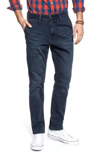 MUSTANG RealX Chino MĘSKIE SPODNIE MATERIAŁOWE ROZCIĄGLIWE DRES Dark Blue Denim 1008081 5000 883