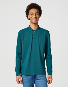WRANGLER MĘSKA KOSZULKA WRANGLER LS POLO DEEP TEAL 112355058