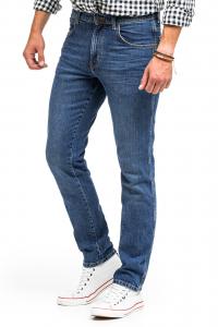 WRANGLER TEXAS SLIM MĘSKIE SPODNIE JEANSOWE BRUISED BLUE W12SKN32M