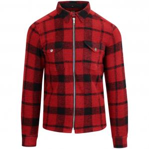 LEE Wool Zip Overshirt BRIGHT RED L67LVRKG