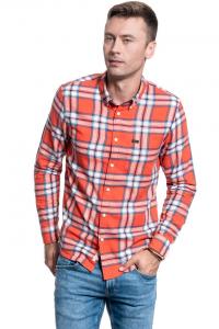 KOSZULA LEE BUTTON DOWN REGULAR LAVA RED L880ZJAF