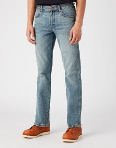 WRANGLER TEXAS MĘSKIE SPODNIE JEANSOWE GRID INDIGO W1215929Y