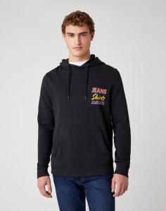 MĘSKA BLUZA WRANGLER HOODIE FADED BLACK W6E6IOXV6