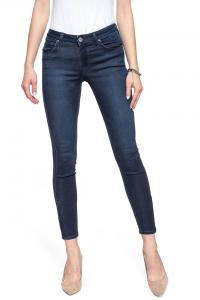 SPODNIE DAMSKIE LEE SCARLETT CROPPED POLISHED INDIGO L30CRKKD 112106385