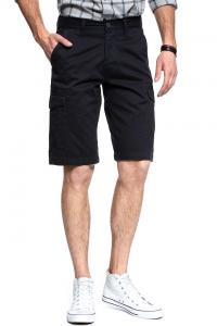 KRÓTKIE SPODENKI WRANGLER CARGO SHORT NAVY WASHED W15DHC49I 112126784