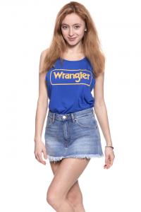 WRANGLER T SHIRT DAMSKI B&Y KABEL TANK NAUTICAL BLUE W726LF7V2