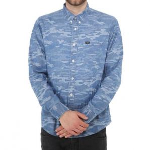 LEE BUTTON DOWN SHIRT CAMO BLUE MORO L880WAQR