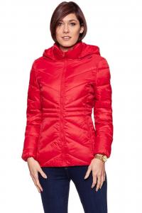 DAMSKA KURTKA ZIMOWA WRANGLER SHORT PUFFER SALSA RED W4124V5WN 112128757