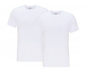 2PACK MUSTANG ALEX C EMBROIDERY MĘSKI T-SHIRT KOSZULKA LOGO TEE GENERAL WHITE 1015050 20045 BIAŁY