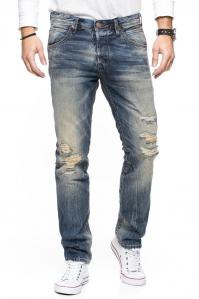 TOM TAILOR SPODNIE MĘSKIE AEDAN SLIM VINTAGE BLUE DENIM 6203519.00.12 COL. 1074