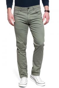 MĘSKIE SPODNIE MATERIAŁOWE WRANGLER GREENSBORO DUSTY OLIVE W15QWA275 112127116