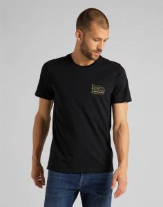 LEE SS 70S LOGO TEE MĘSKI T-SHIRT BLACK L62NFQ01